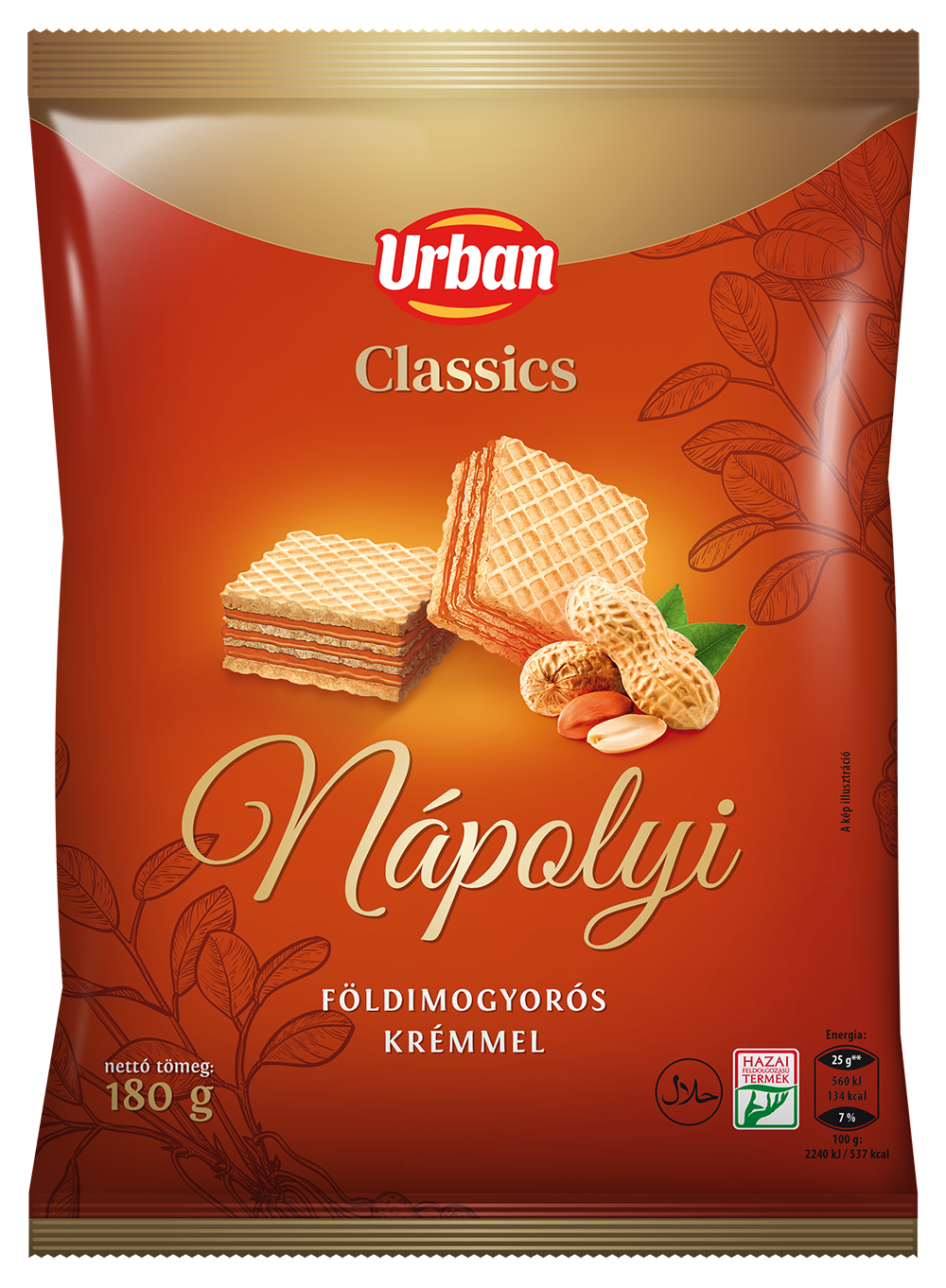 URBAN CLASSICS földimogyorós nápolyi 180g